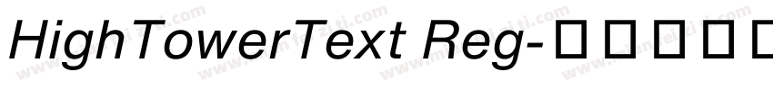 HighTowerText Reg字体转换